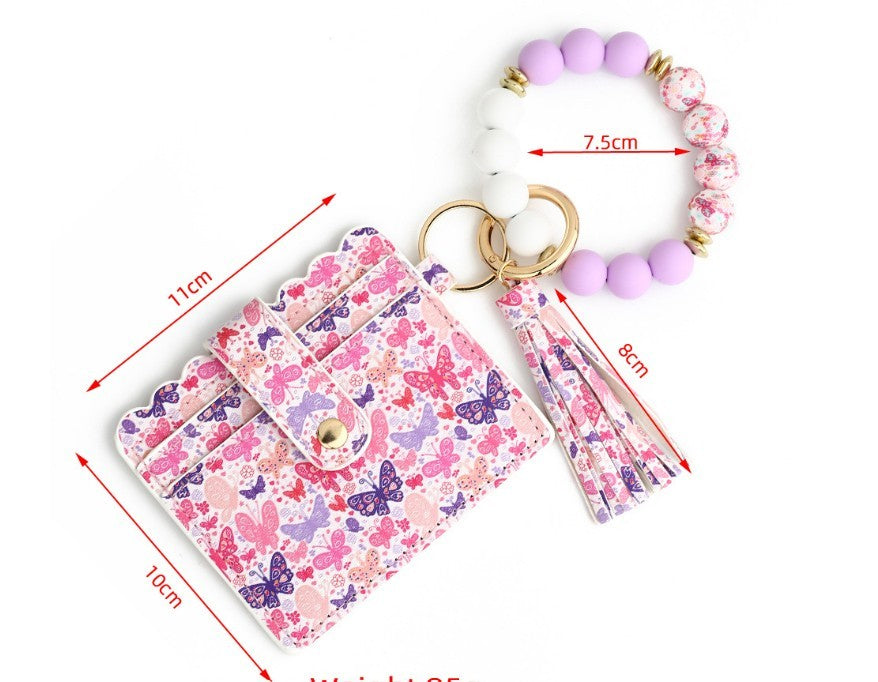 United States Card Holder with Love Heart and Butterfly Designs - for Pink Enthusiasts united states chf card holder
