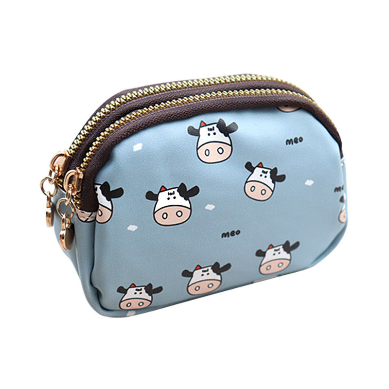 United States Cartoon Cow Key Case with Anti-Theft Card Storage - Tiny for Wild Cows and Smooth Moves united states chf