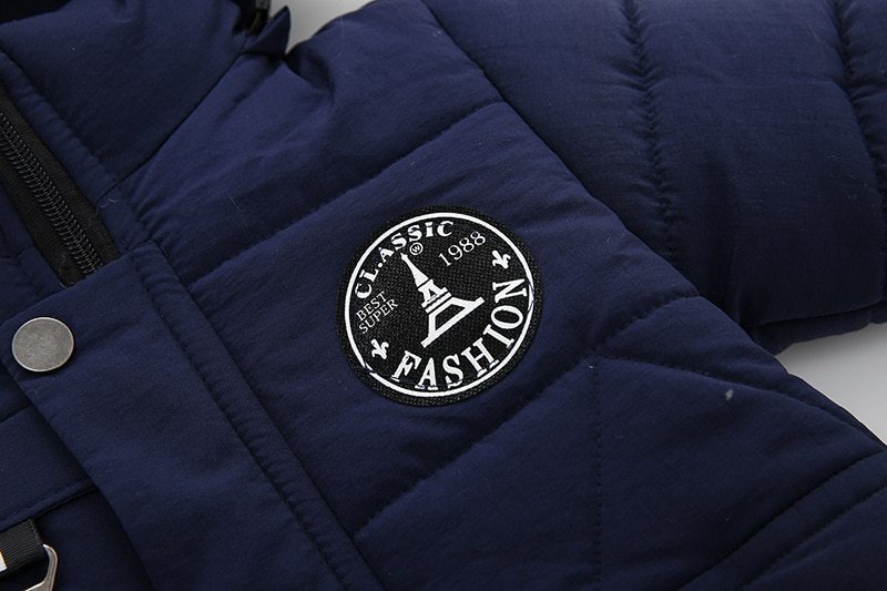 United States Chemical Fiber Blend Cotton Coat with Polyester Lining - united states chf cotton coat