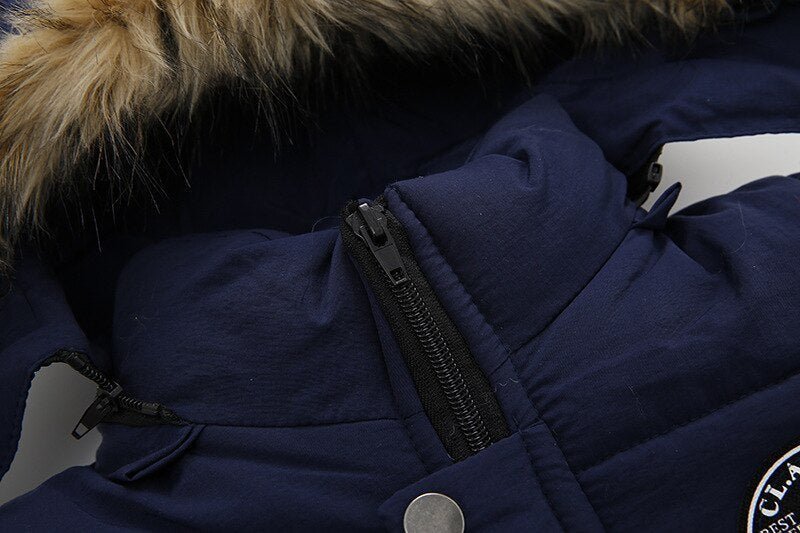 United States Chemical Fiber Blend Cotton Coat with Polyester Lining - united states chf cotton coat