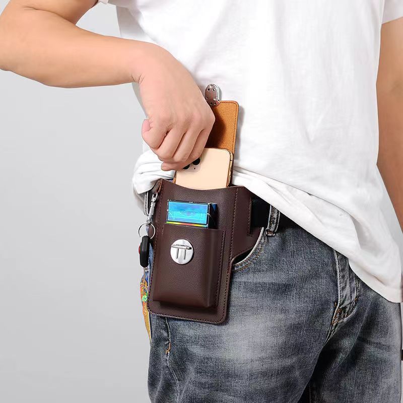 United States cigarette case with PU leather cover CHF style and upgrade - Sassy Cigarette Case Key Belt in Upgraded