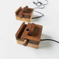 United States Compatible 9cm Wood Charging Base for CHF Devices - Wooden Phones That Love Nature united states chf
