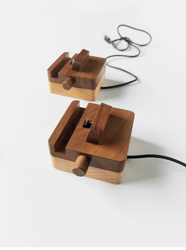 United States Compatible 9cm Wood Charging Base for CHF Devices - Wooden Phones That Love Nature united states chf