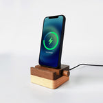 United States Compatible 9cm Wood Charging Base for CHF Devices - Wooden Phones That Love Nature united states chf