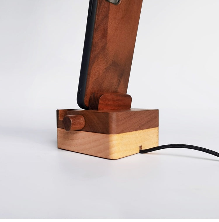 United States Compatible 9cm Wood Charging Base for CHF Devices - Wooden Phones That Love Nature united states chf