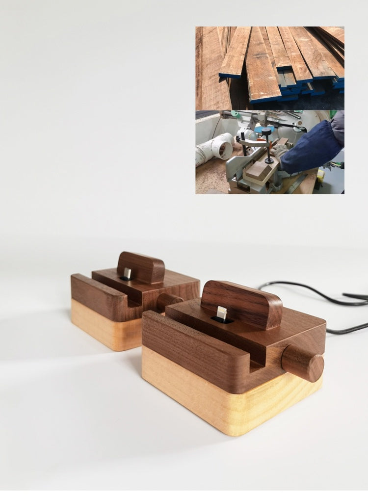 United States Compatible 9cm Wood Charging Base for CHF Devices - Wooden Phones That Love Nature united states chf