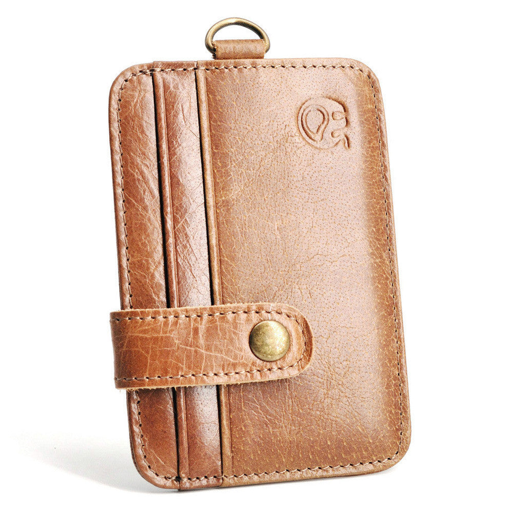 United States Cow Leather Card Holder Clip Cover in Oil Wax - Bag for Tiny Fashionistas united states chf cow leather