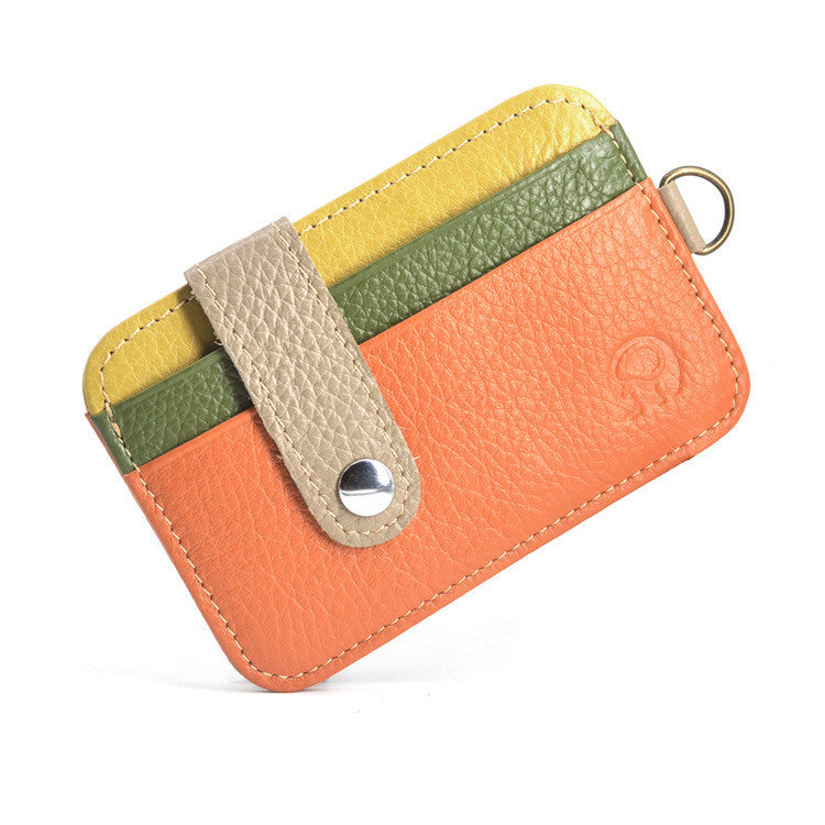 United States Cow Leather Card Holder Clip Cover in Oil Wax - Bag for Tiny Fashionistas united states chf cow leather