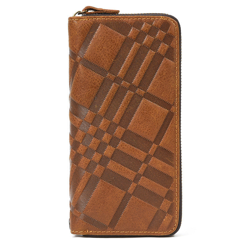 United States Crazy Horse Leather Wallet with Polyester Cotton Lining - Rock Your Style Retro united states chf crazy