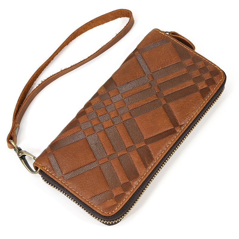 United States Crazy Horse Leather Wallet with Polyester Cotton Lining - Rock Your Style Retro united states chf crazy