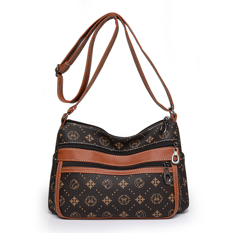 United States Fashion Colorblock Crossbody Bag in Brown or White for Women - Teleplus united states chf fashion