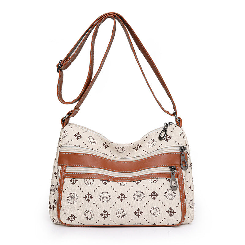 United States Fashion Colorblock Crossbody Bag in Brown or White for Women - Teleplus united states chf fashion