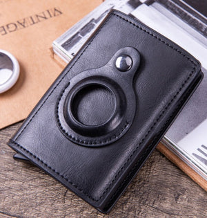 United States Fiber Clip Card Holder with Aluminum Alloy and PU Finish - Internal Structure that Steals Back united