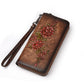 United States Flower Leather Wallet for Women CHF Packing Handbag - Cattlehide Chic the Fancy Cow Lover united states