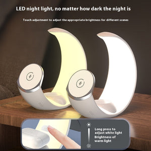 United States Four-in-One Wireless Charging Desk Lamp with USB Ports - Charge Everything Except Your Sense of Humor