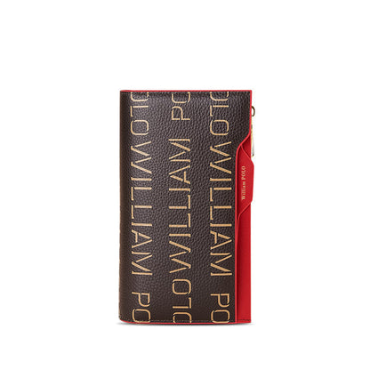 United States Genuine Leather Product with Polyester Lining for Daily - Snag a Chic Women’s Wallet in Layer Litchi