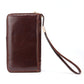 United States Genuine Leather Wallet with Waterproof Cowhide and Classic Stitching - That Holds Everything Except