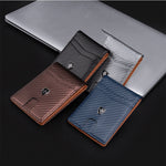 United States Leather Wallet Short with Anti-Theft Card Slots and Polyester Lining - Meet Your New Simple Stylish