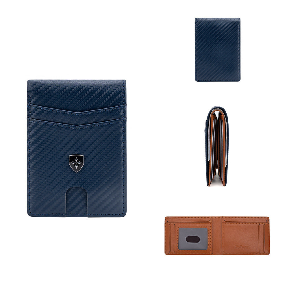United States Leather Wallet Short with Anti-Theft Card Slots and Polyester Lining - Meet Your New Simple Stylish