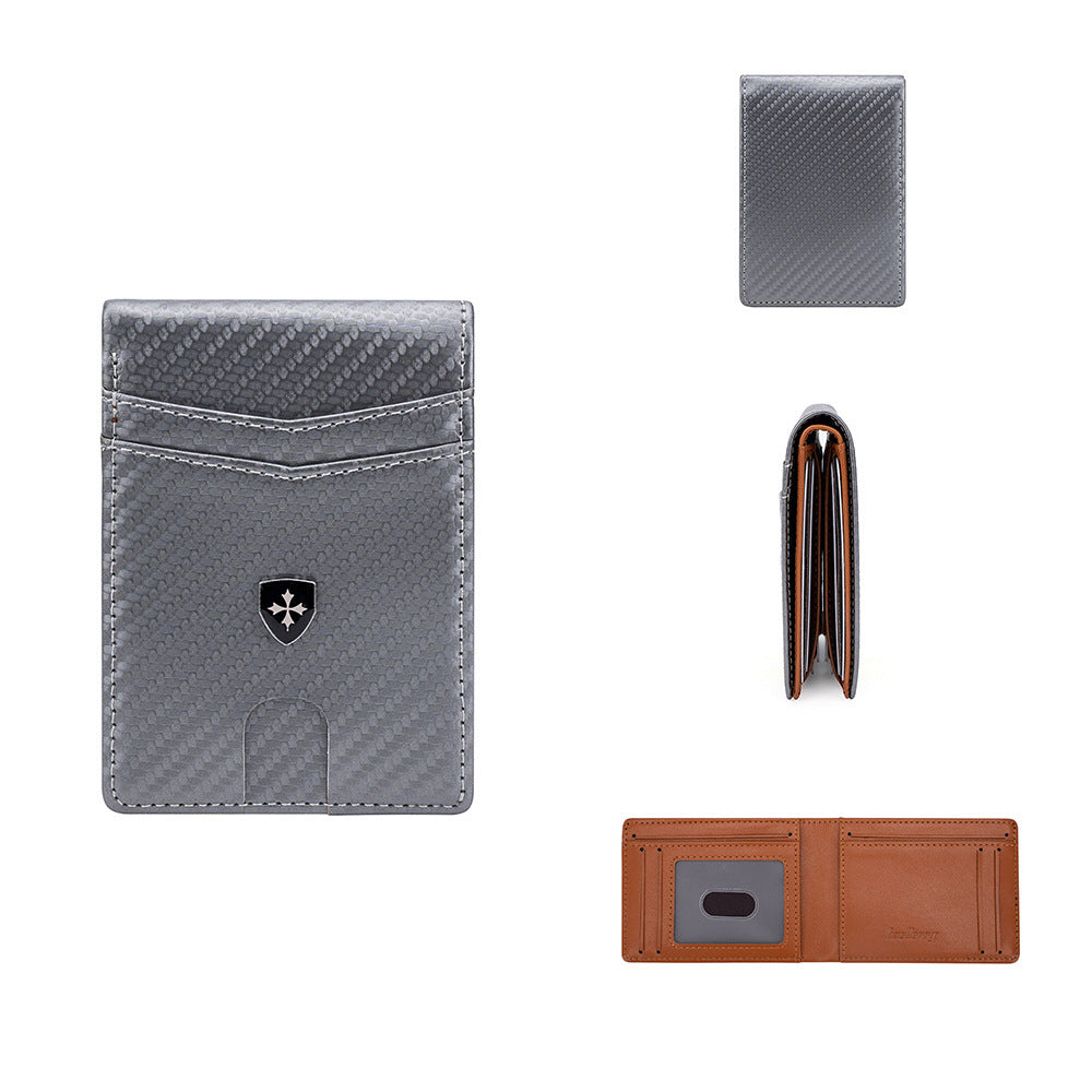 United States Leather Wallet Short with Anti-Theft Card Slots and Polyester Lining - Meet Your New Simple Stylish