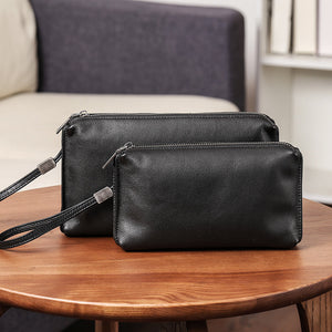 United States Leather Wallet with Cow Top Layer and Zipper Closure - for Casual Retro Heroes united states chf leather