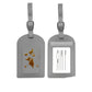 United States Luggage Tag in PU Leather with CHF Design for Baggage - Never Lose Your Bags Again This united states chf
