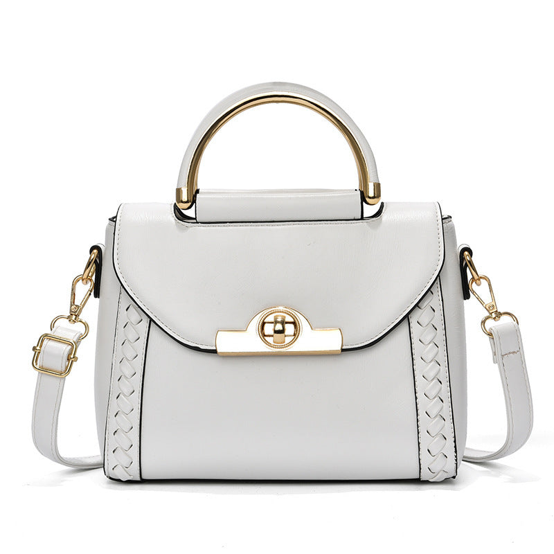 United States Polyester Solid Color Messenger Bag with Double Shoulder Straps - united states chf messenger bag