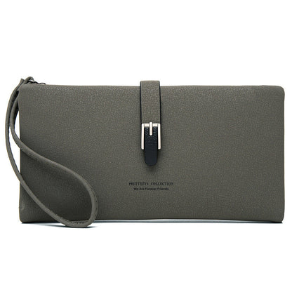United States PU Leather Card Holder in Green Black Pink Blue Apricot Brown - Stylish Long Wallets for Women and Other