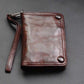 United States RFID Wallet with 8 Card Slots and Photo Holders - for Boys Made of Tanned Cow Leather Bliss united states