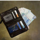 United States RFID Wallet with 8 Card Slots and Photo Holders - for Boys Made of Tanned Cow Leather Bliss united states