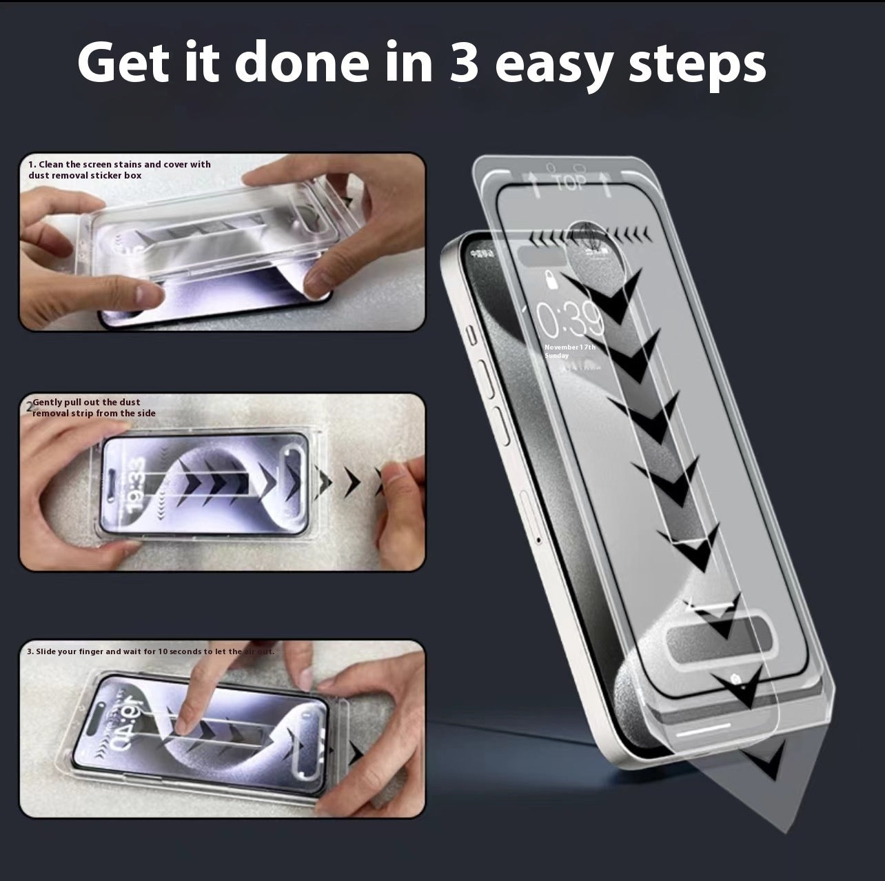 United States Toughened Glass Film HD Anti-Fall Anti-Peeping Protector - Teleplus Protecto united states chf toughened