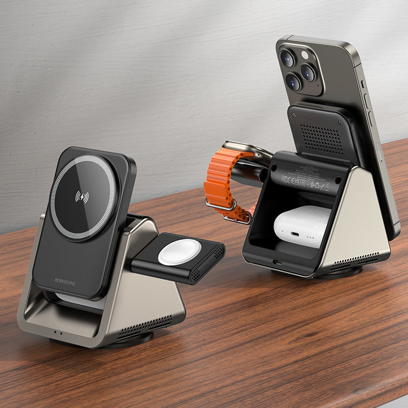 United States Wireless Charger BQ30 Bo 3-in-1 Magnetic Fast Charging - Three-in-One for Your Power Hungry Fun united