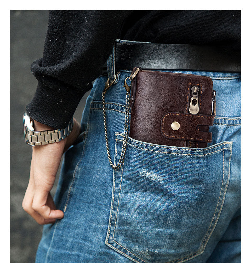 United States Zipper Wallet in Cowhide Leather with 30 Percent Discount - So Big Even Your Bills Laugh united states