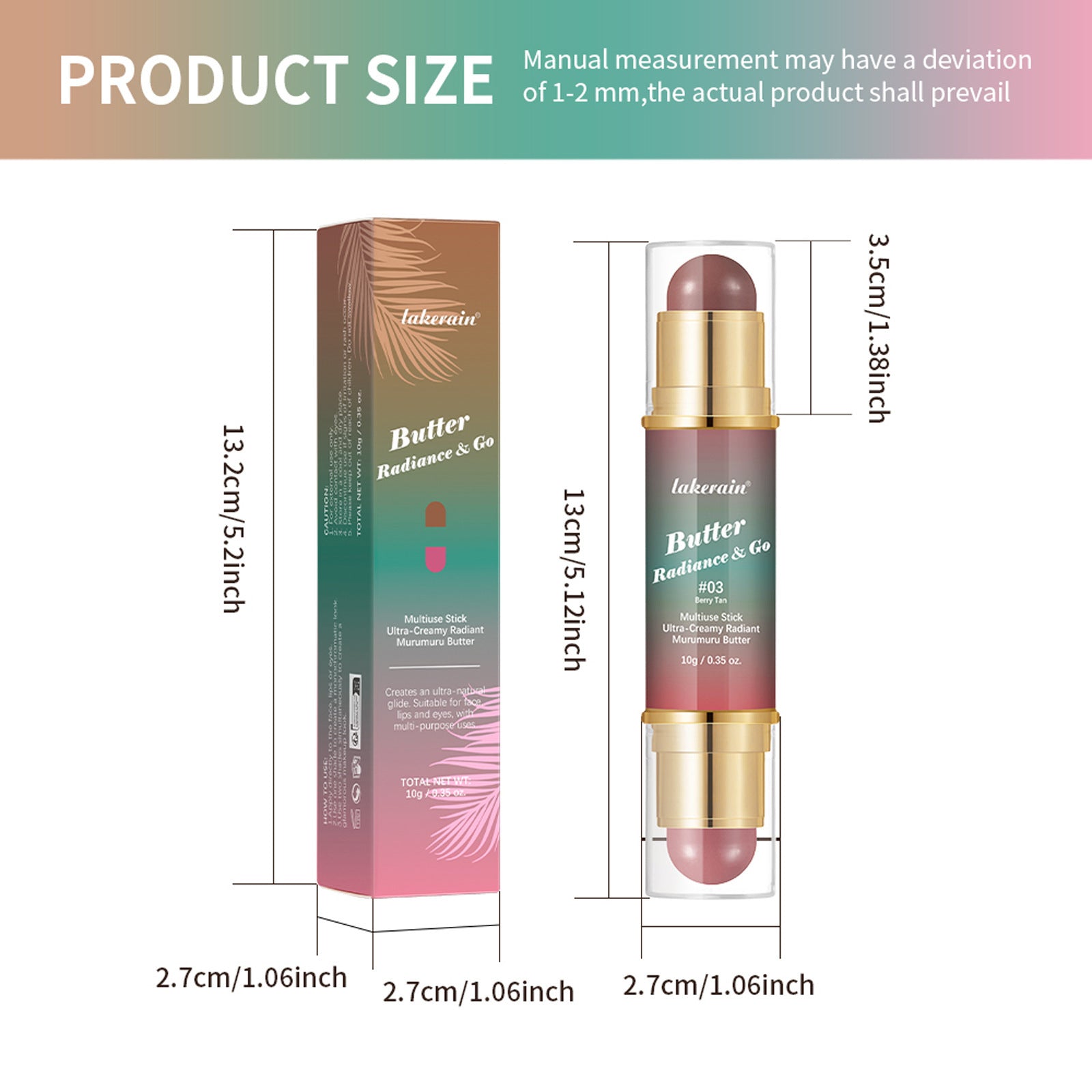 Universal Blush and Rouge Powder Stick for All Skin Types - Teleplus rouge powder stick universal blush skin types