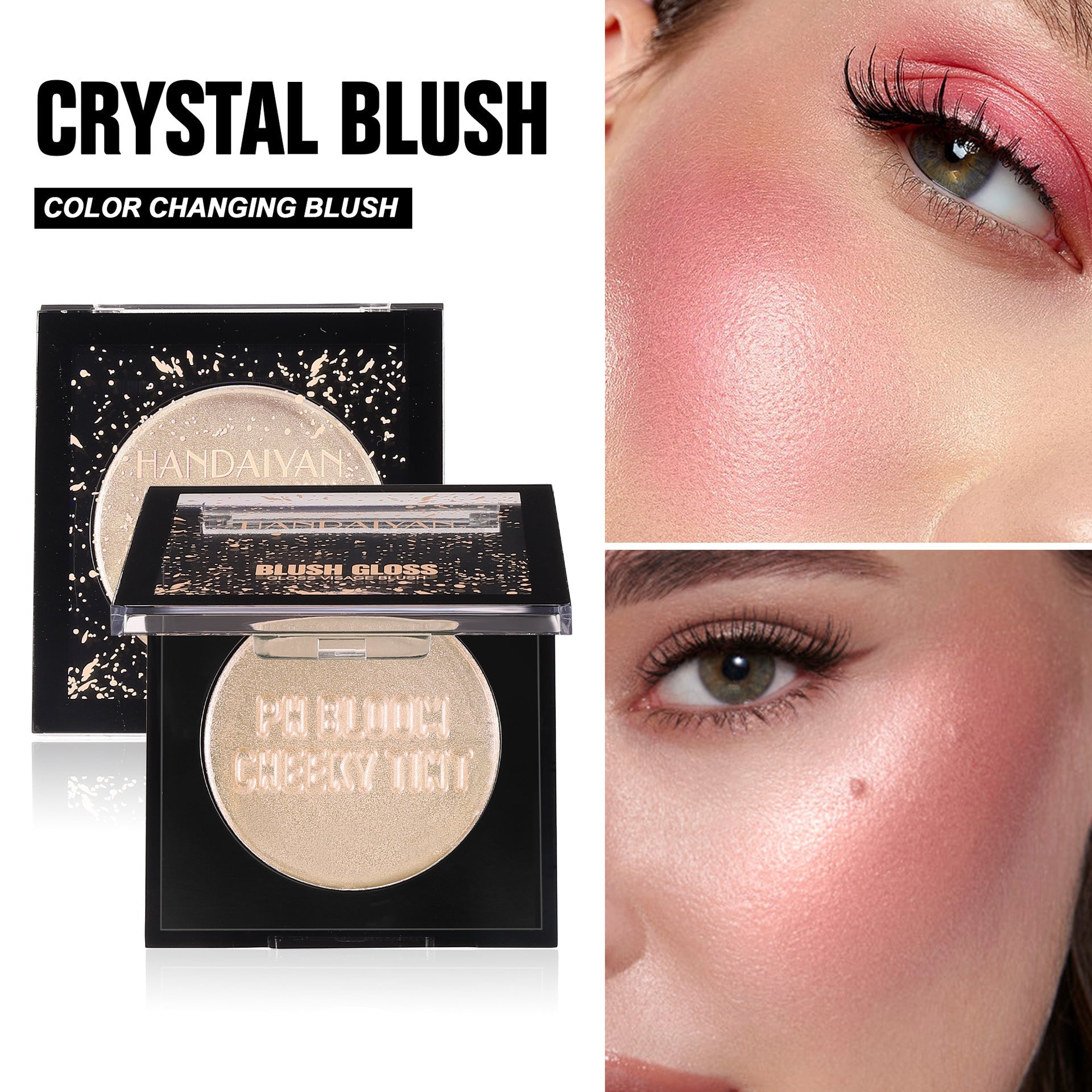 Universal Blush Net 5g Cream Lip Cheek Pearlescent Monochrome Colors - Teleplus and blush cream lip cheek pearlescent