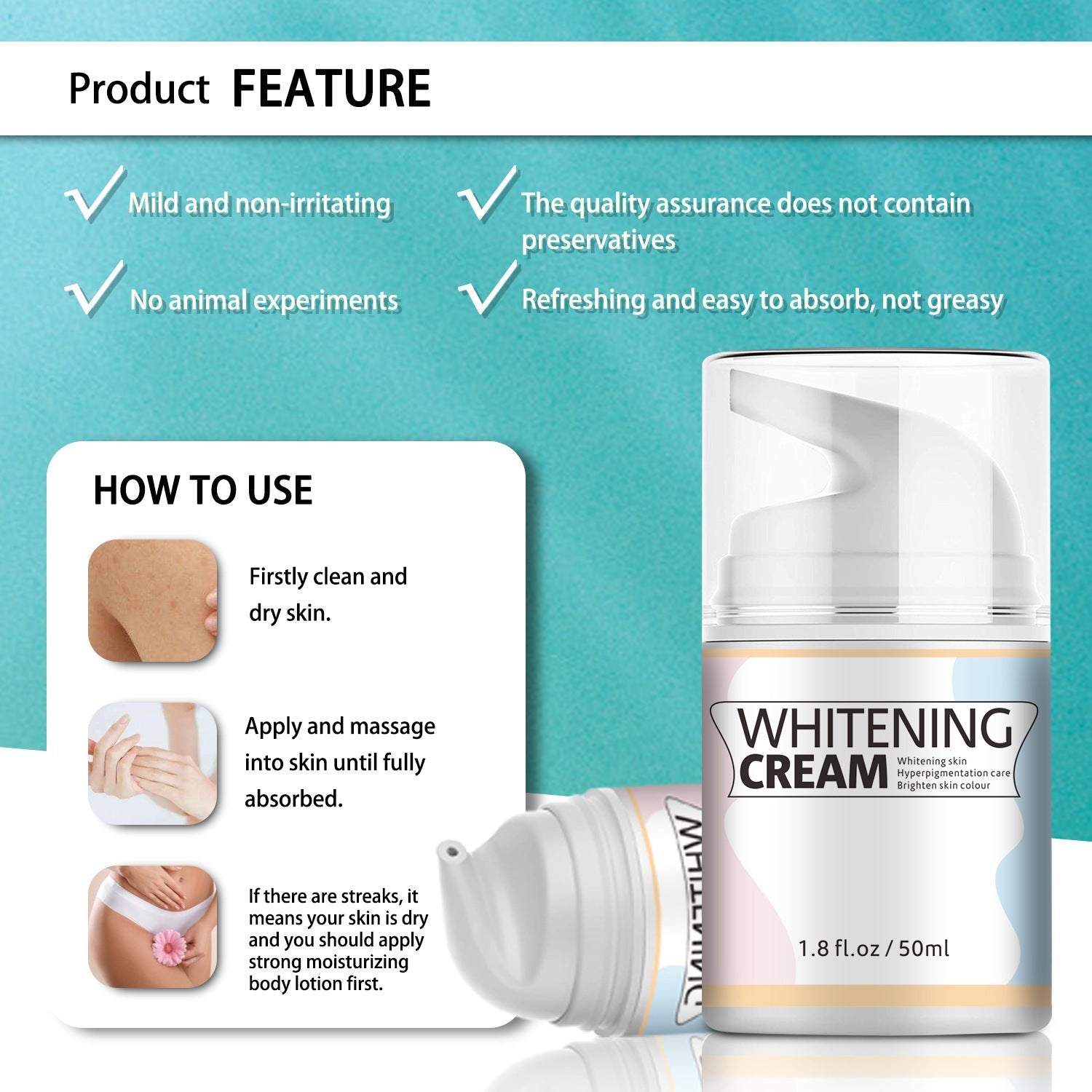 Universal Body Whitening Cream for Skin Brightening and Lightening - Teleplus universal body whitening skin brightening