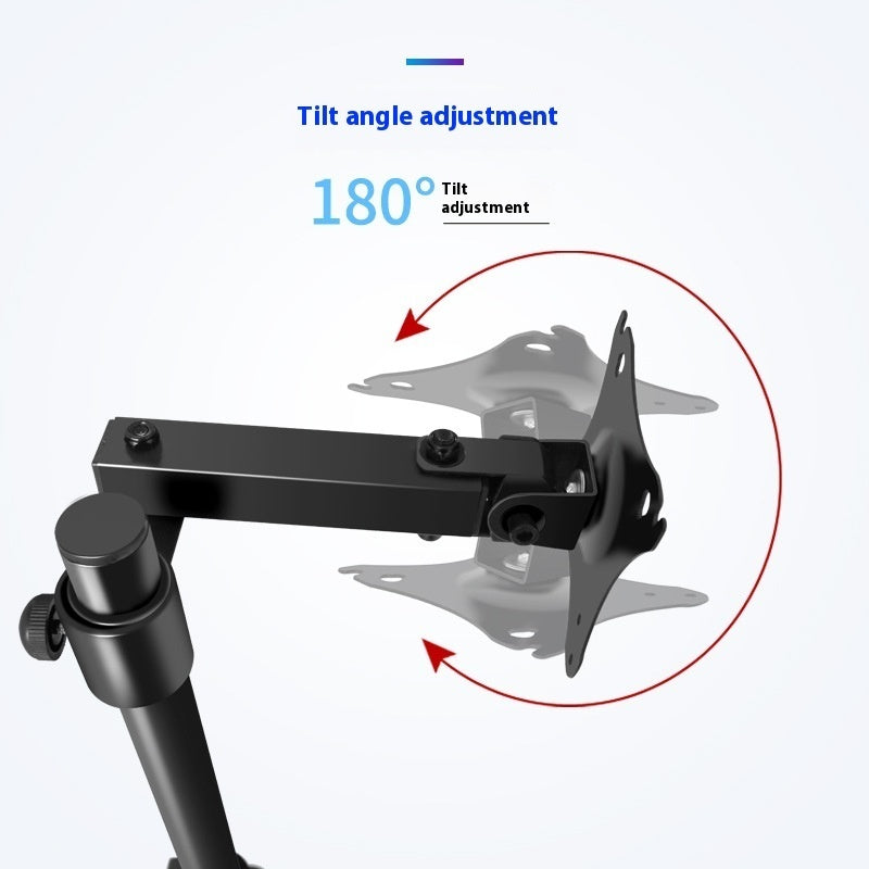Universal Display Bracket for 14-27 Inch Monitors Clipped Table Stand - Teleplus universal display bracket