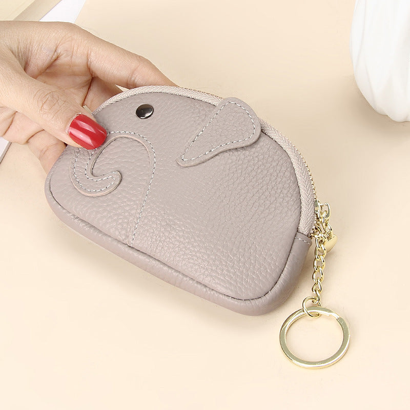 Universal Elephant Wallet with Solid Color Leather and Silver Accents - Quirky for the Creative Woman united states chf