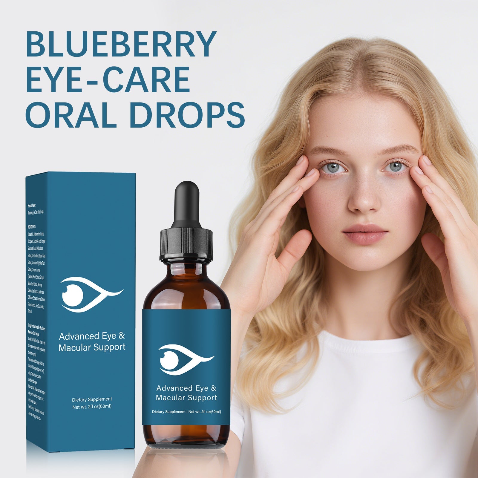 Universal Eye Care Drops 60ml Lubricant for Dry Eyes Men Women - Teleplus eye care oral