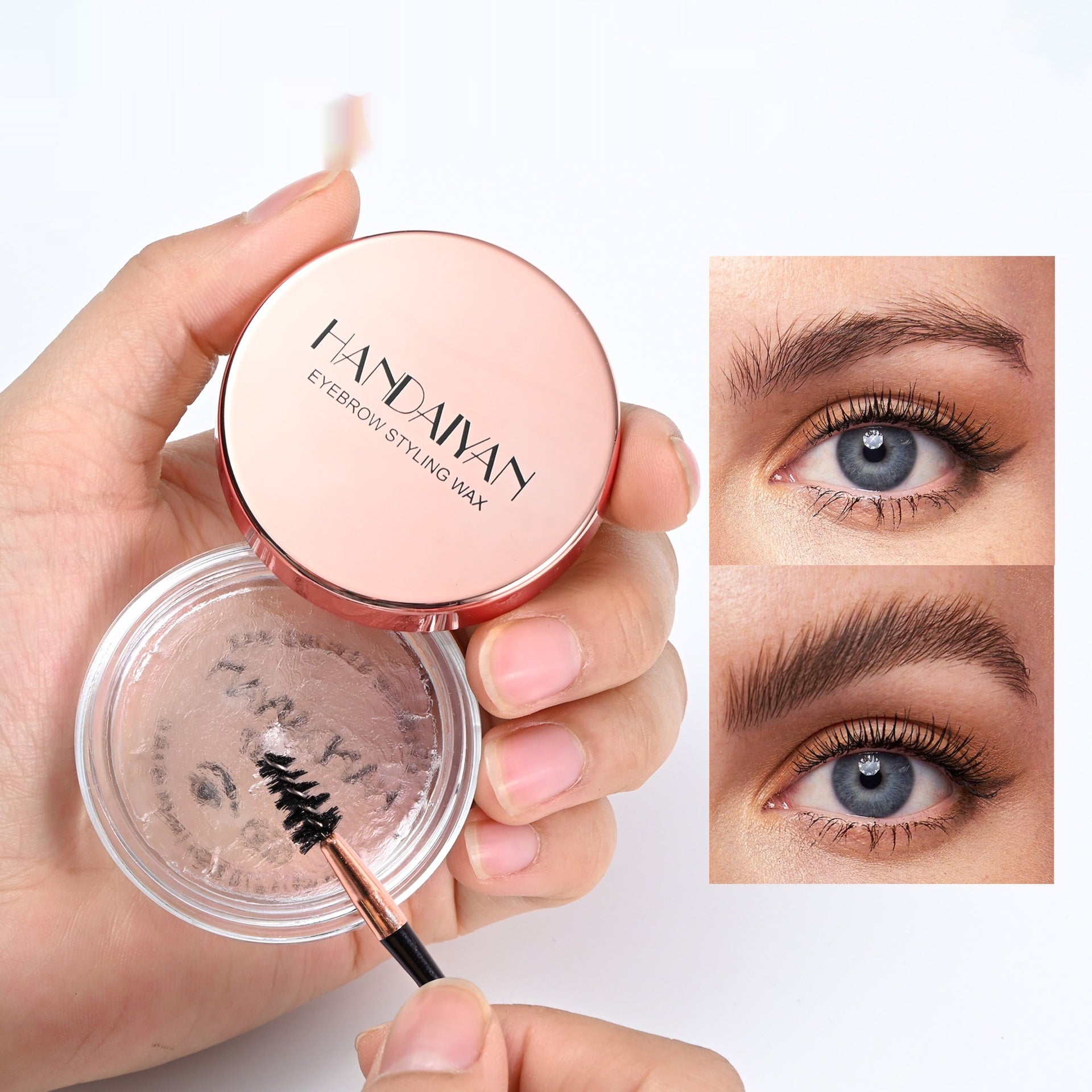 Universal Eyebrow Wax and Powder Set with Wild Colorless Gel for Setting - Teleplus wild colorless gel setting eyebrow