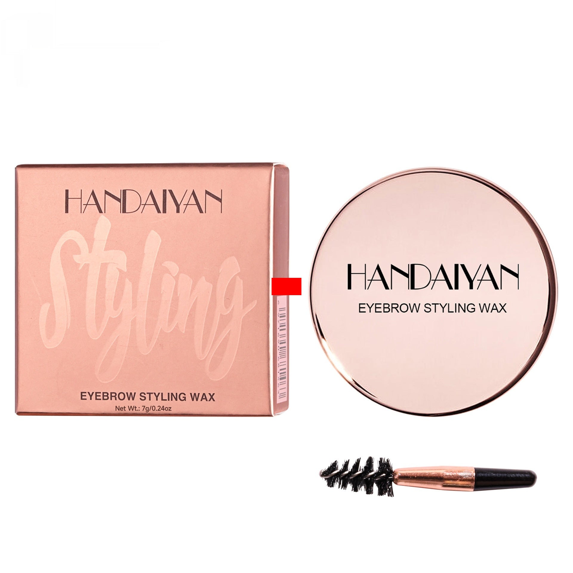 Universal Eyebrow Wax and Powder Set with Wild Colorless Gel for Setting - Teleplus wild colorless gel setting eyebrow