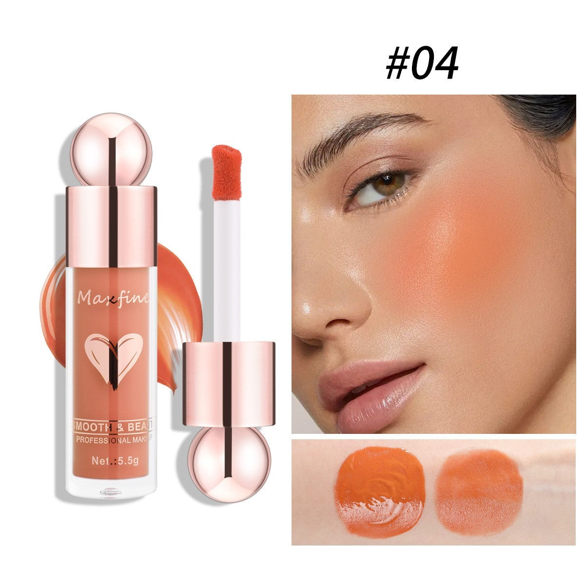 Universal Makeup Liquid Blush for Natural Highlight and Lipstick - Teleplus makeup liquid blush highlight natural
