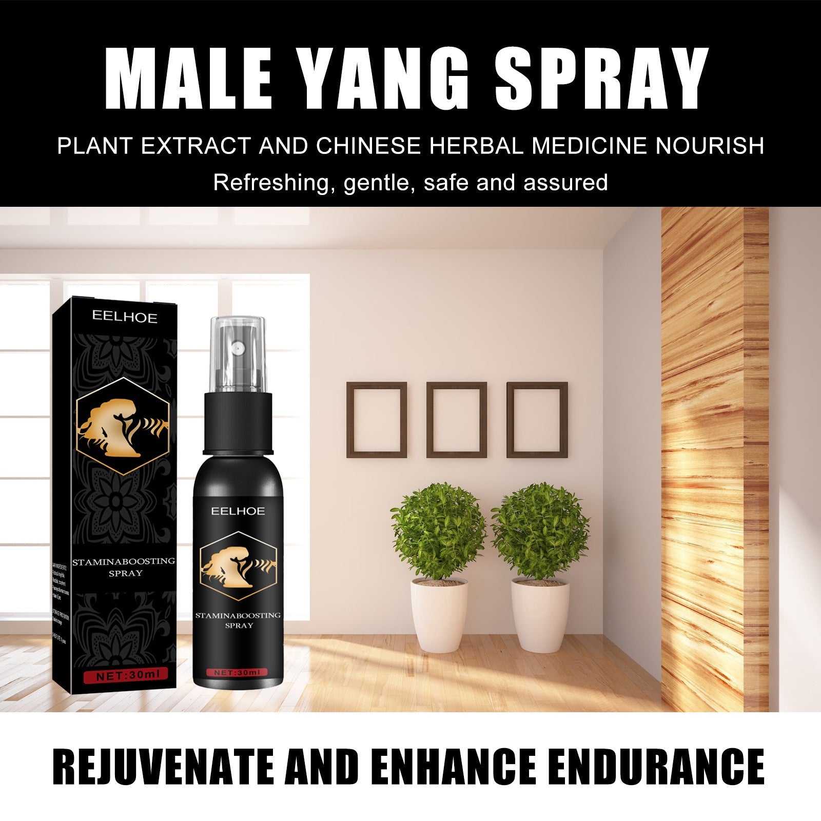 Universal Male Treatment Oil Spray for Body Care and Skin Nourishment - treatment oil spray