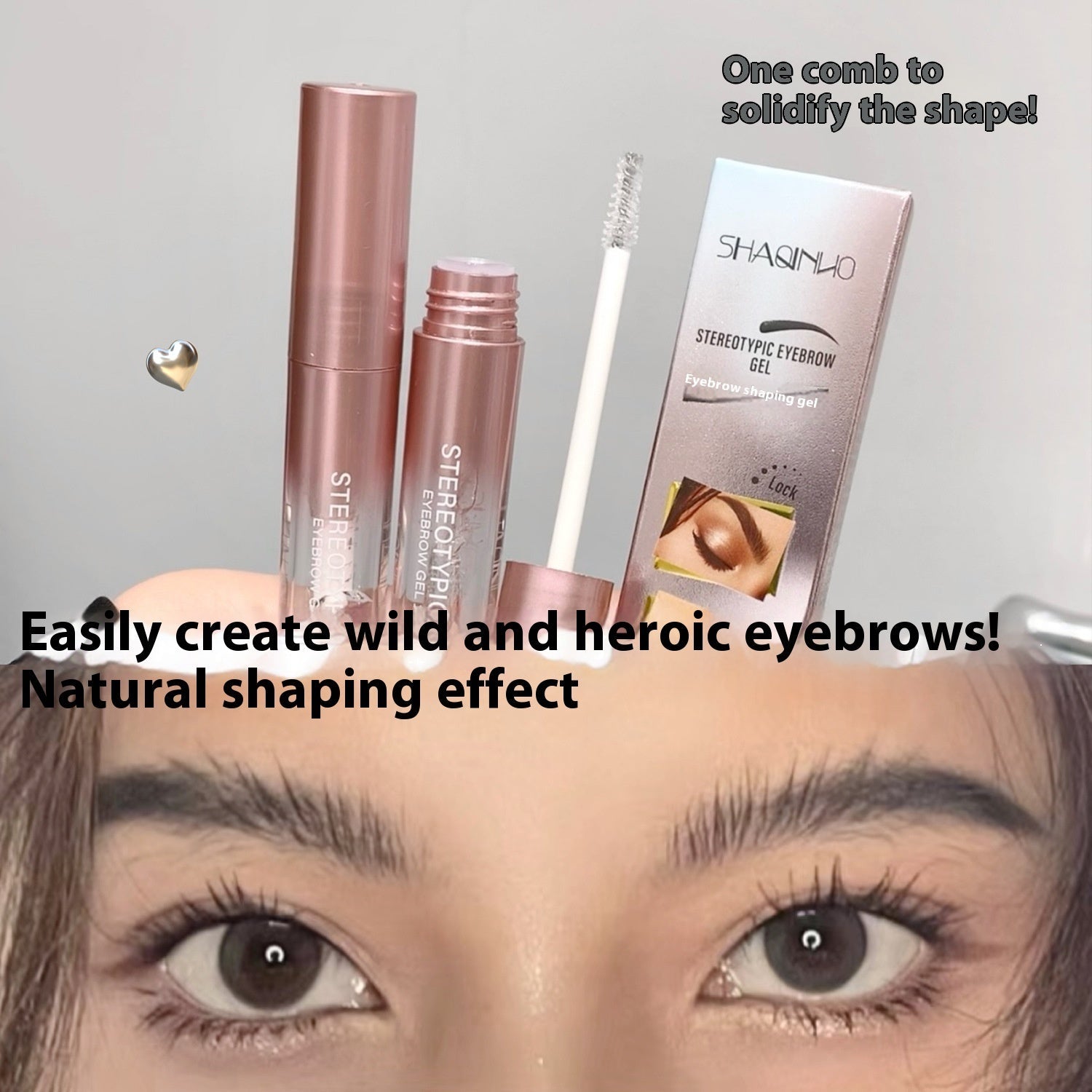 Universal Shaping Eyebrow Gel and Pencil for Natural Look - Teleplus shaping eyebrow gel liquid