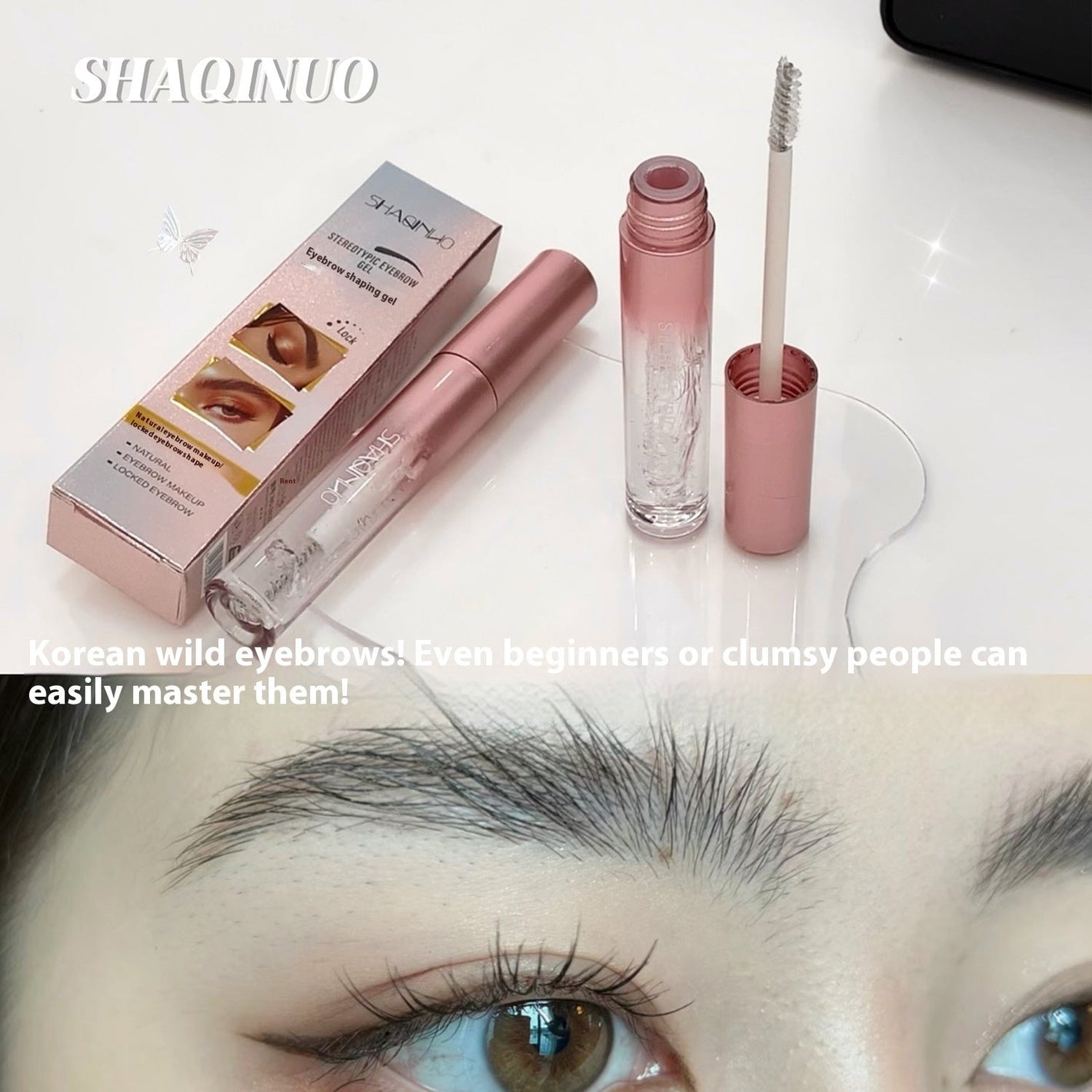 Universal Shaping Eyebrow Gel and Pencil for Natural Look - Teleplus shaping eyebrow gel liquid