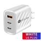 Universal USB Charger for United States and Euro Outlets with Lithium Battery - Charge Like a Pro No Indication