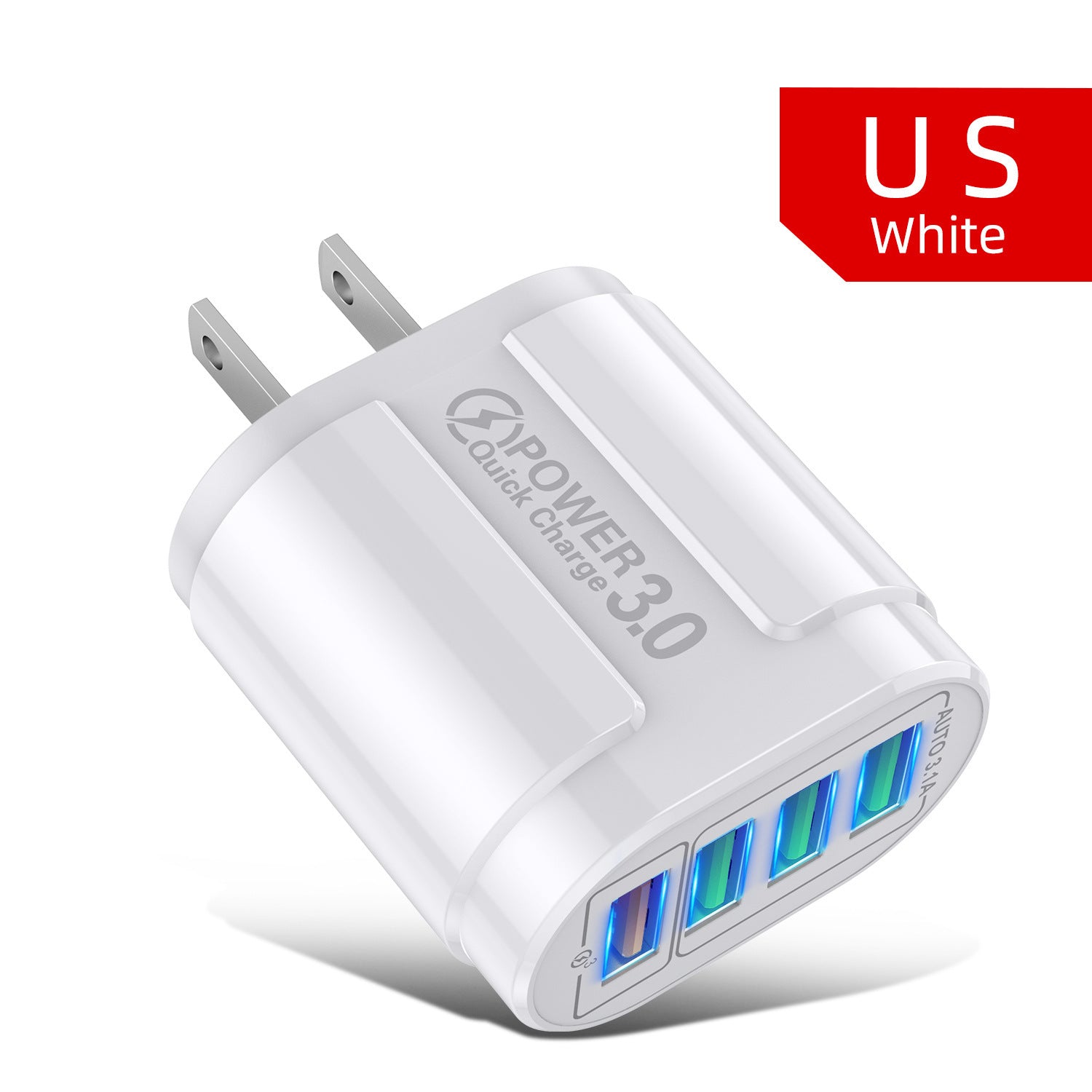 Universal USB Plastic Charger for United States and Europe with Swiss CHF CH 60g - Single-Port Fast All Your Needs