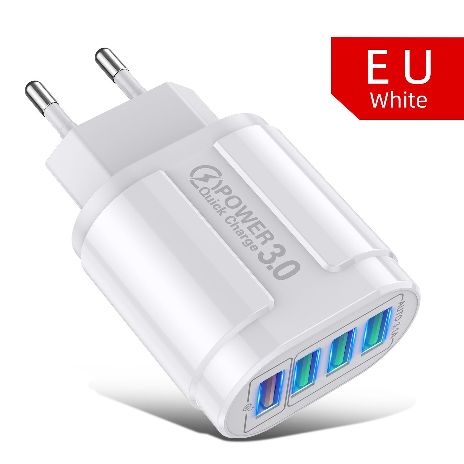 Universal USB Plastic Charger for United States and Europe with Swiss CHF CH 60g - Single-Port Fast All Your Needs