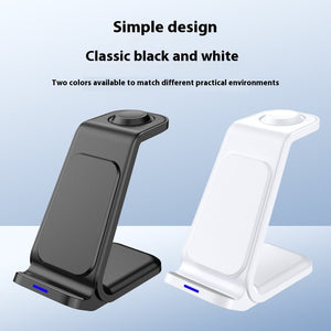 Universal Wireless Charger for United States Black and White CHF Compatible - Charge Like a Pro with This Stand