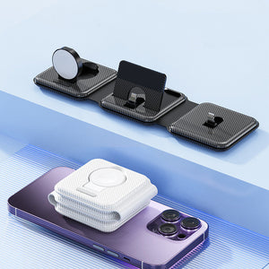 Universal Wireless Charger for United States Devices CHF Compatible Black or White - Three-in-One Your Tech Hungry